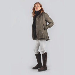 Lilymere Jacket Loden Green Herringbone Tweed