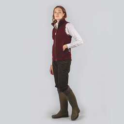 Lyndon Fleece Gilet Ruby