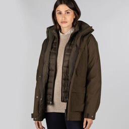 Langham Coat Dark Olive
