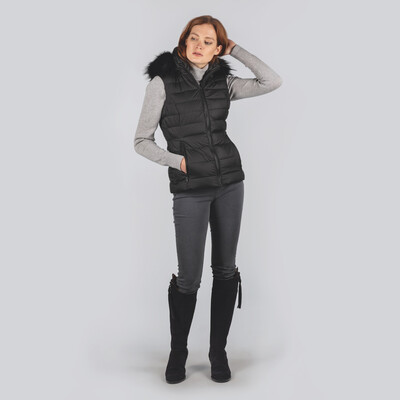 Hampstead Down Gilet Black
