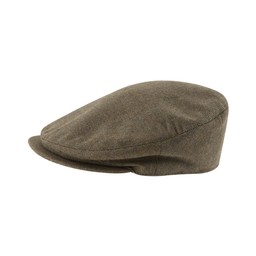 Countryman Tweed Cap Loden Green Herringbone Tweed