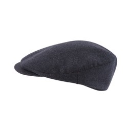 Countryman Tweed Cap Navy Herringbone Tweed