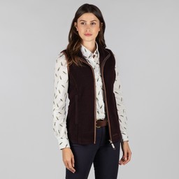 Lyndon Fleece Gilet Aubergine