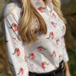 Norfolk Shirt Robin Print