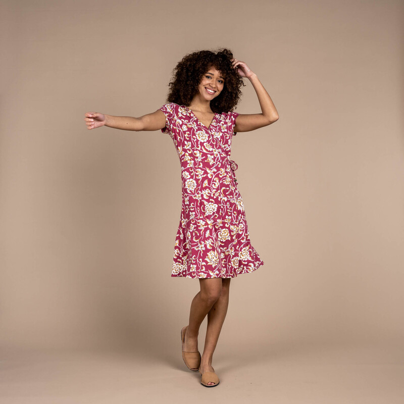travel wrap dress