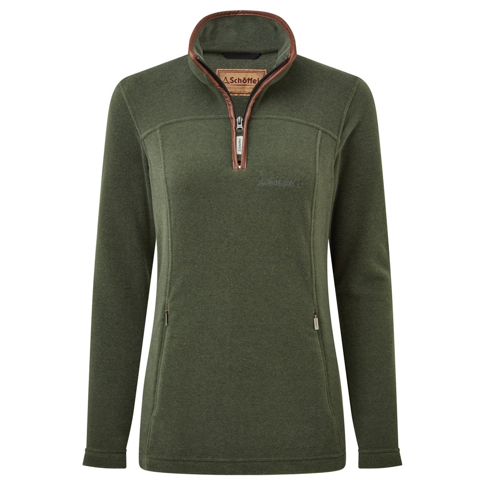 green quarter zip fleece