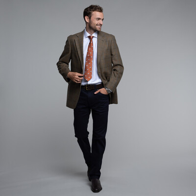 tweed jacket chinos