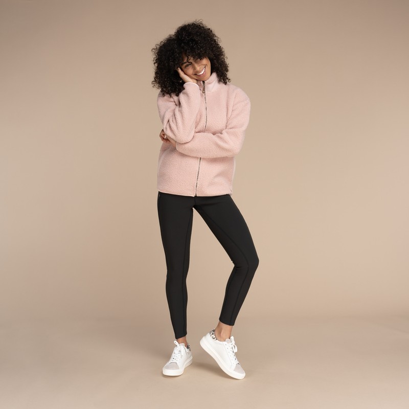 blush sherpa jacket