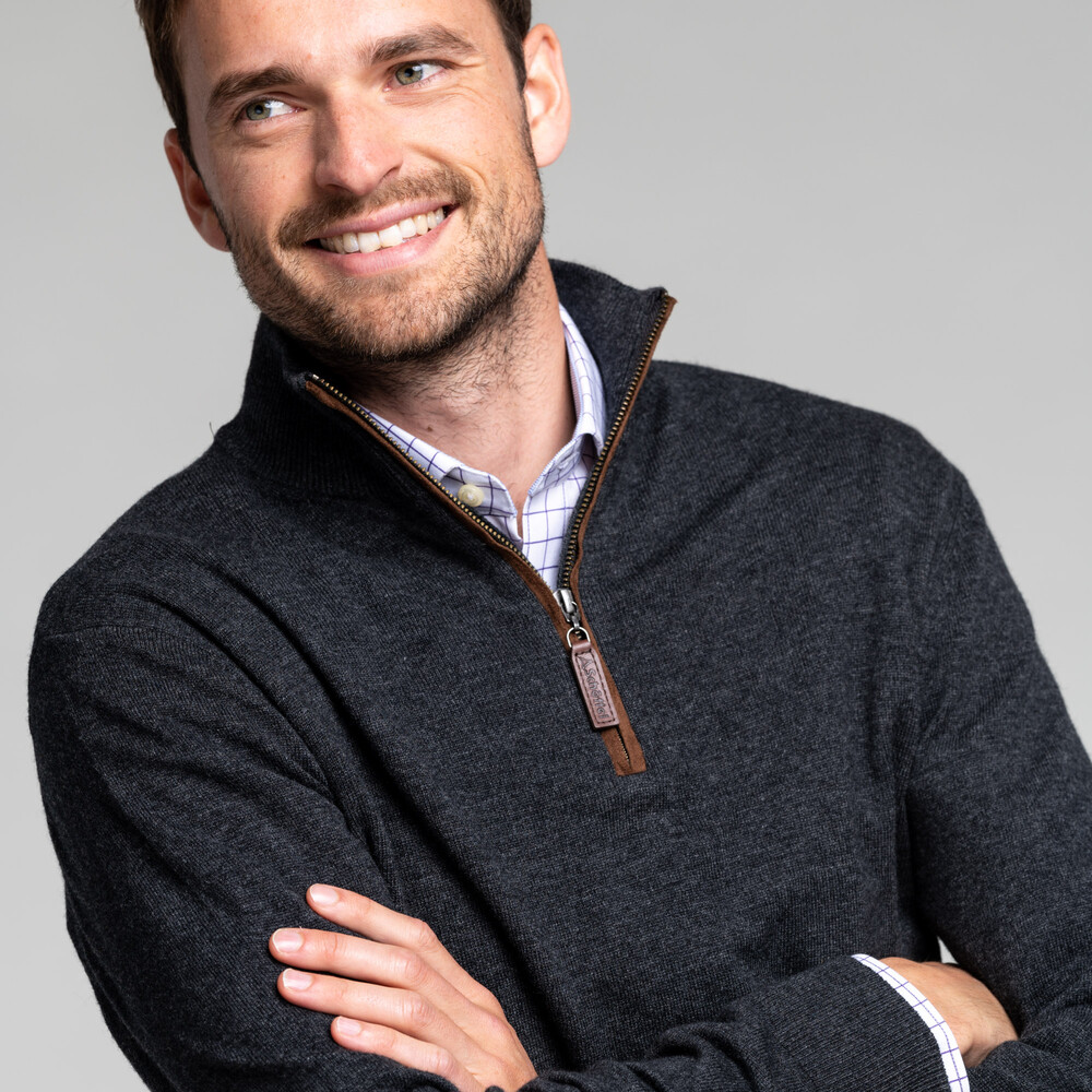 smart half zip jumper